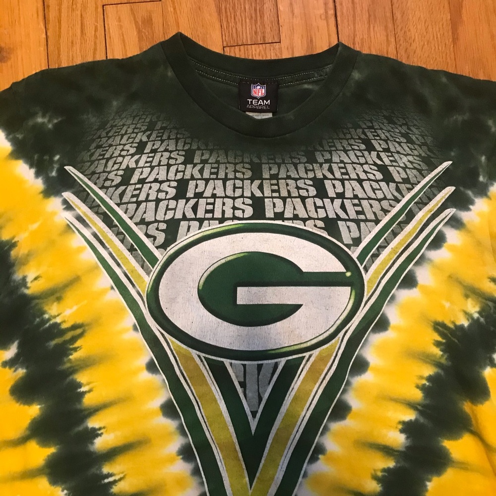 [Green Bay Packers] Vintage NFL Tie-Dye T-Shirt - Picture 9 of 16